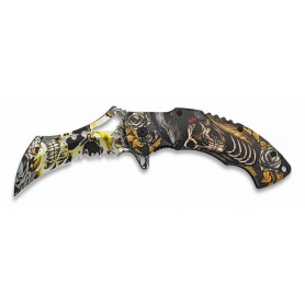 Preklopni nož 3D skull FOS 18419