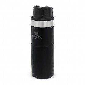 Stanley Classic Trigger-action travel mug 0,47l, steklenica alu, črna