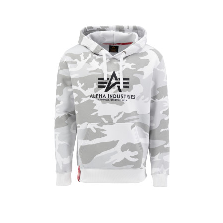 Pulover s kapuco Alpha Industries Basic Hoody White Camo