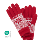 Pletene podložene rokavice Snow Rdeče