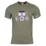 Kratka majica Pentagon Gas mask Olivna
