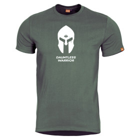 Kratka majica Pentagon Spartan Helmet Olivna