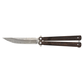 Nož Butterfly Fine Wood Damast – leseni ročaj