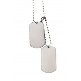 Vojaška verižica DOG TAG srebrna