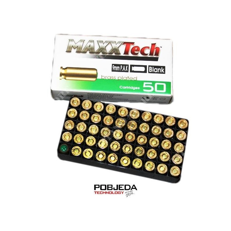 Naboji Slepi 9mm P.A.K. MaxxTech (50 kos)