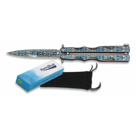Nož Butterfly Rainblue Laser 02140